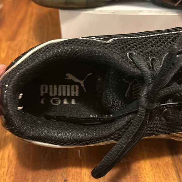 Gently Used Puma Cell Black/Grey Women's Lace Running Athletic Shoes..Size:8.5 - Picture 6 of 8
